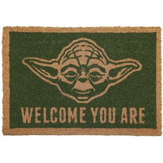 Star Wars Fußmatte - Welcome You Are - grün/braun  - Lizenzierter Fanartikel - Standard