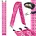 228 cm 340 kg klappbar Aluminium gelocht pink 1 St.