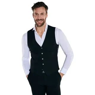 emilio adani Anzugweste Herren Anzug-Weste slim fit, Schwarz schwarz 50; M