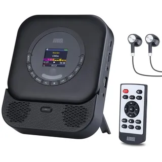 August SE15B MP3-Player Schwarz Bluetooth Lautsprecher