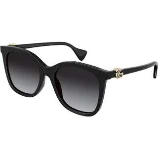 GUCCI Womens GG1071S Sunglasses, Black-Black-Grey, 55 - 38