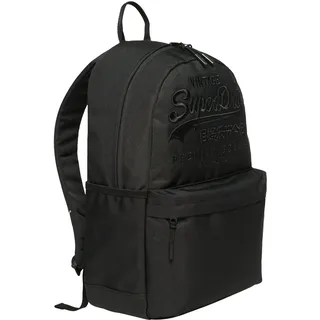 Superdry Damen Heritage Montana Rucksack Schwarz Meliert/Schwarz 1SIZE