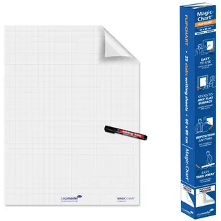 Whiteboardfolie, Legamaster Magic-Chart, gerastert, 25 Blatt, A1