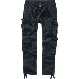 Brandit Cargohose - Pure Vintage Trouser Slim - S bis XXL - für Männer - Größe XL - schwarz - XL