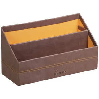 Rhodia 318843C Briefablage 10x25x31m Kunstleder Braun