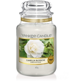 Yankee Candle Duftkerze| Camellia Blossom | Brenndauer bis zu 150 Stunden | Garden Hideaway Kollektion, Große Kerze im Glas