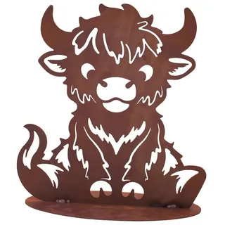 Ferrum Art Design Gartenfigur Edelrost Metall Rostoptik Gartendeko Figur Stecker Ferrum Kalb Emil