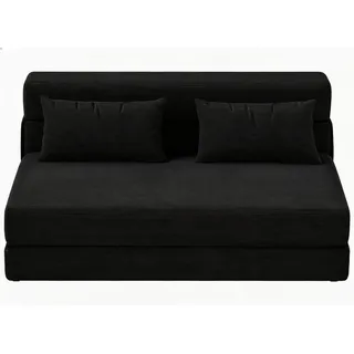 GarveeMore 4-in-1 Klappbares Schlafsofa Sessel/Futon & Floor Couch | Memory-Foam Matratze, abnehmbarer waschbarer Leinenbezug, inkl. Kissen, platzsparendes Einzel-Gästebett
