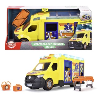 Dickie Toys Spielzeug-Krankenwagen Krankenwagen Go Real / SOS Mercedes-Benz Sprinter Rescue 203716025
