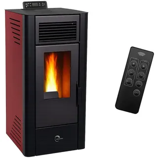 Luft- Pelletofen Anita 11,6 kW Sannover bordeaux - bordeaux