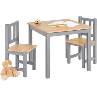 Pinolino Kindersitzgruppe Fenna 3-tlg. grau/natur