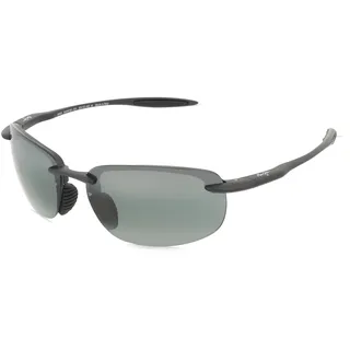 Maui Jim Hookipa Ultra Unisex-Sonnenbrille Randlos Eckig Kunststoff-Gestell, schwarz