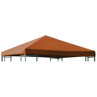 DEGAMO Pavillon-Ersatzdach, für Metall- und Alupavillon 3x3 Meter, terracottafarben, wasserdicht
