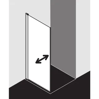 Kermi Diga Seitenwand links 100 x 185 cm DITBL10018VAK