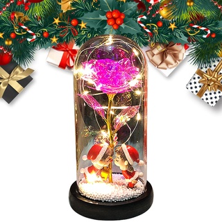 Beleuchten Sie Weihnachtsboxen | Schneekugeln Weihnachten mit Musik - Tisch-Weihnachtsbaum in Glasabdeckung mit Lichtern, Schneeflocke, für Zuhause, Tisch, Schlafzimmer, Party, kreative Pekmar