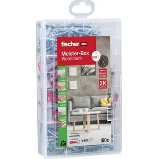 Fischer Dübel- und Schraubenset 160-teilig 6-8 mm Durchmesser 30-50 mm Länge