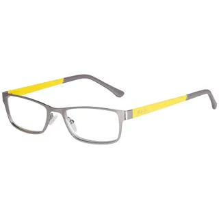 Edison & King Lesebrille Elements, entspiegelte Brille mit Metallrahmen gelb