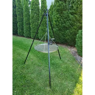 DREIBEIN SCHWENKGRILL  60 cm aus Edelstahl mit Kurbel