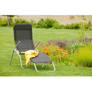 Merxx Wellnessliege XXL 205 x 55 x 155 cm Schwarz