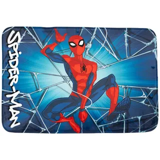 Aymax Marvel Spiderman Kinderteppich 40x60 cm – rutschfeste Matte für Kinderzimmer & Bad – Offizielles Lizenzprodukt – Weicher Vorleger mit Superhelden-Motiv