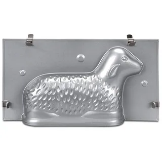 STÄDTER Backform 3D Osterlamm Backform extra groß für 880 ml, antihaftbeschichtet, Ostern antihaftbeschichtet, Motivbackform mit Befestigungsklammern