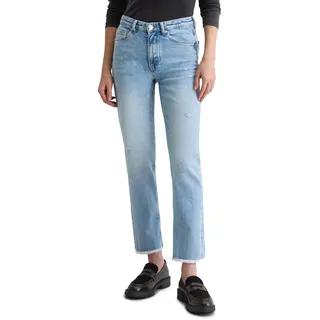 Marc O'Polo "aus Bio-Baumwolle-Stretch", Damen, Gr. 28, Länge 32, light blau, Obermaterial: 98% Baumwolle, 2% Elasthan, unifarben, regular fit knöchellang, Jeans