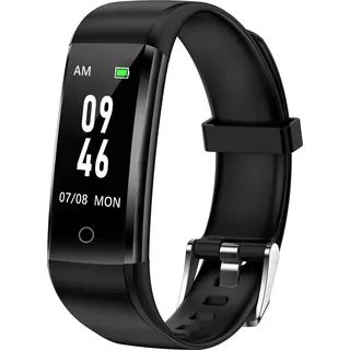 Schrittzähler Uhr Ohne Bluetooth/App/Handy für Damen und Heren,Kinder Fitness Tracker Fitnessuhr mit Schrittzähler Kalorienzähler,Schlafüberwa... - Schwarz
