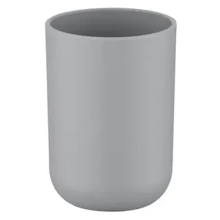 Wenko Zahnputzbecher Brasil, Kunststoff, grau, 7,3 x 10,3 cm