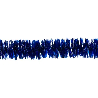 Creativery Weihnachtsgirlande 2cm x 3m - Lametta Girlande für Weihnachtsbaum Weihnachtsgirlande Lametta 2cm x 3 Meter Lamettagirlande Baumgirlande Christbaumdeko blau