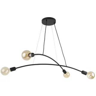 famlights Pendelleuchte famlights, Pendelleuchte Emely in Schwarz E27 schwarz