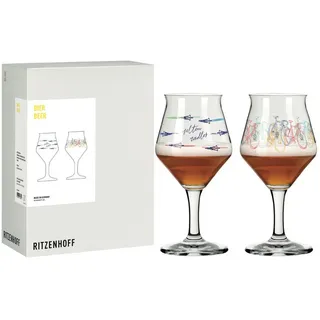 Ritzenhoff Bierglas Radsport bunt
