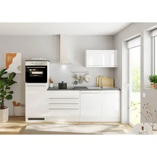 BASIC by Balculina Küchenzeile Jazz 260 cm weiß