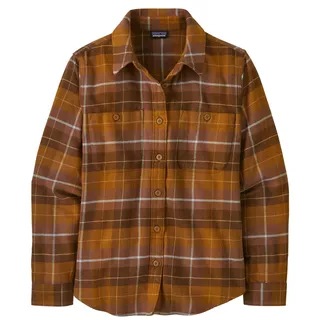 Patagonia Damen Fjord Flannel Shirt - S - Happy Camper: Shelter Brown