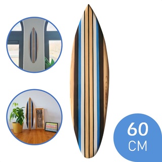 Tidez Surfbrett Dekoration - Surfbrett aus Holz - Surfbrett Dekoration - Bluebird 60cm