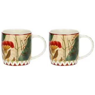 Rose & Tulipani Porzellanbecher, Orange, Keramik, 0.36 L, Kaffee & Tee, Tassen, Kaffeebecher