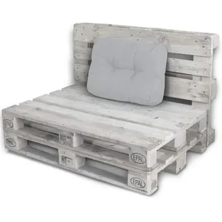 Lacestone - Palettenkissen Palettenauflagen Sitzkissen Rückenlehne Kissen Palette Polster Sofa Couch Altweiß - Seitenkissen