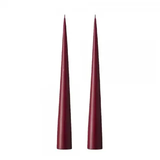 ester & erik Tafelkerze Kegelkerzen Set Cone Candle Deep Wine (2-teilig)