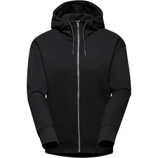 Mammut Damen Midlayer, M, Schwarz, Kapuzenjacke, aus 66 Prozent Bio Baumwolle