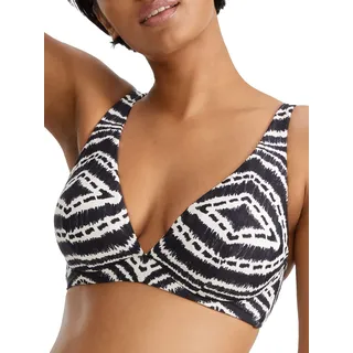 Seafolly Damen Dd Cup Fixed Triangle Top Badeanzug Bikini, Sansibar, Schwarz, 38 - 38
