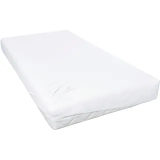 Primera Spannbettlaken Baumwolle-Satin 150 x 200 cm weiß 1 St.