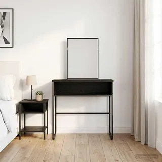 Schminktisch Schwarze Eiche 81 x 40 x 131 cm Holzwerkstoff - Schminktische c4162 - Schwarz