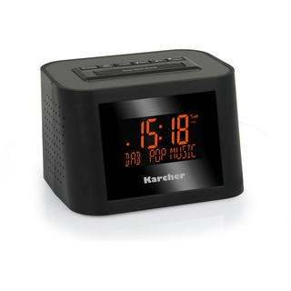 Kärcher Karcher DAB 2420 Stereo-Radiowecker (DAB+, RDS, dimmbares Display, Wochenend-/Snooze-Funktion)