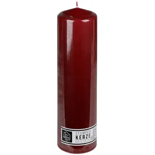 Buri - Kaminkerze Bordeaux 30x7,8cm Adventskerze Altarkerze Kaminstumpe Laternenkerze