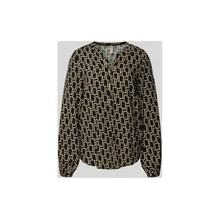 Regular Fit Bluse aus Viskose Modell 'VARLA', Black, S