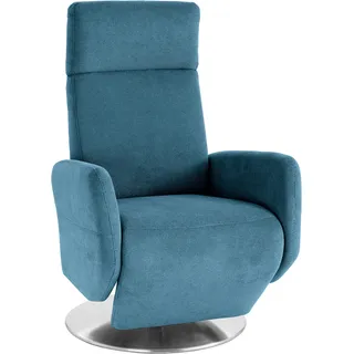 sit&more TV-Sessel Kobra Mikrofaser 71 x 110 x 82 cm Blau