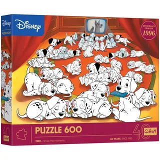 Trefl Puzzle 600 Teile 40-jähriges Jubiläum von Trefl: Disney, 101 Dalmatiner