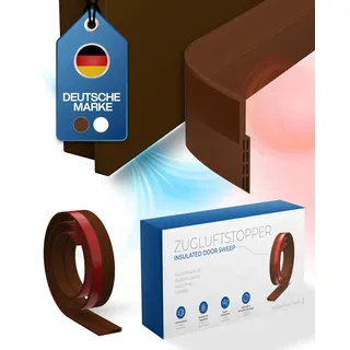 Türdichtung Türbodendichtung Zugluftstopper für Türen selbstklebend Braun 100 cm