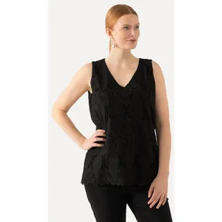 Ulla Popken Blusentop schwarz L-XL