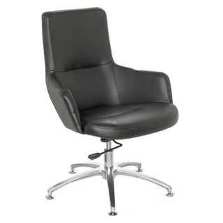 hJh-OFFICE Sessel Shake 300, 670570, drehbar, Loungesessel, höhenverstellbar,Kunstleder, schwarz