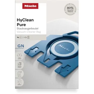 Miele Original Zubehör - Staubsaugerbeutel HyClean Pure GN / Mit bester Filtrationsleistung / Schließt den Staub sicher im Staubsauger ein / Automatischer Beutelverschluss (12281680)